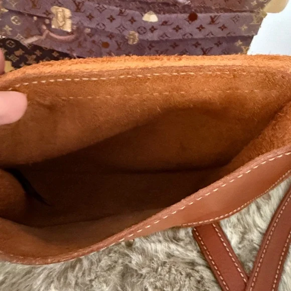 Vintage Fossil Small Crossbody Leather Brown Purse Emi Saddle Bag - Picture 7 of 8